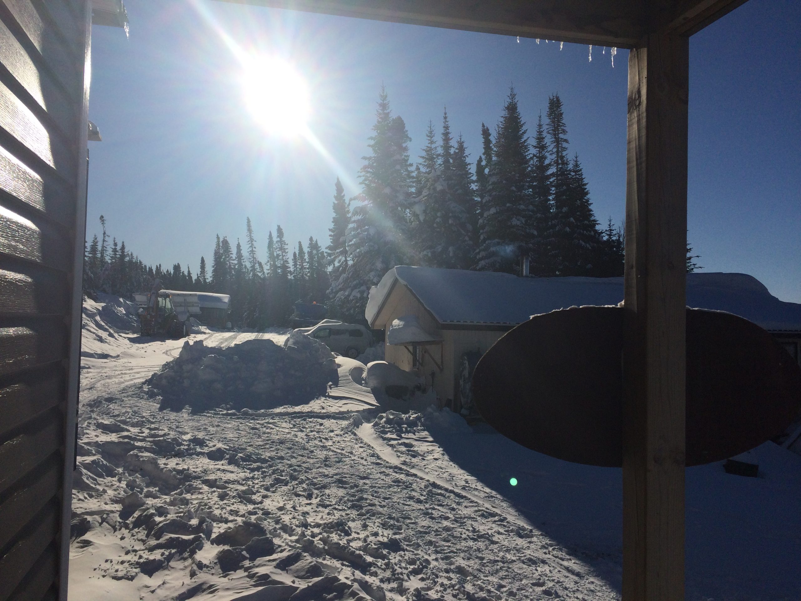 Snowmobile nature landscape